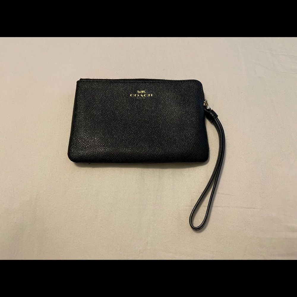 Coach zip around wristlet